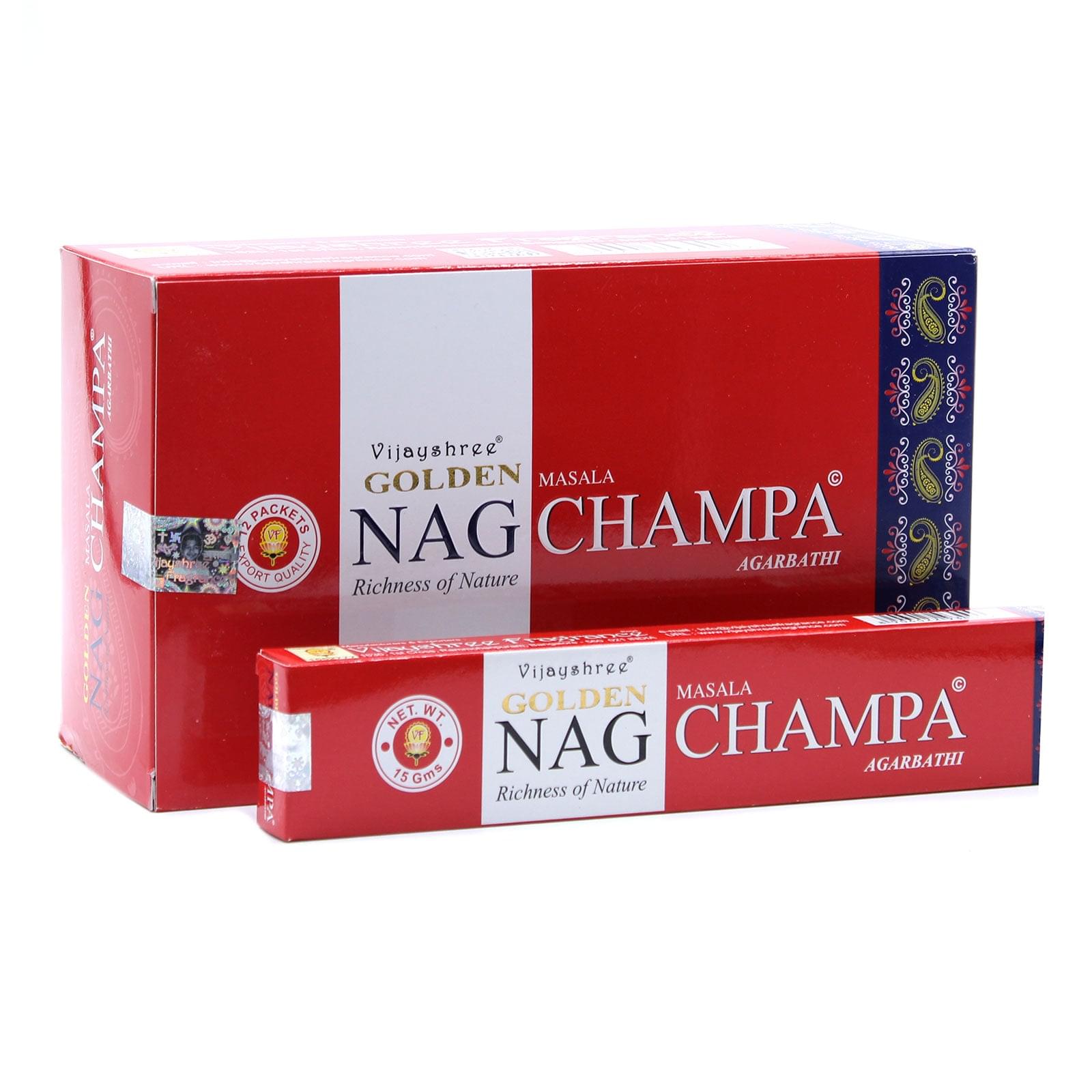 Satya Golden Nag Champa Incense Sticks 15g